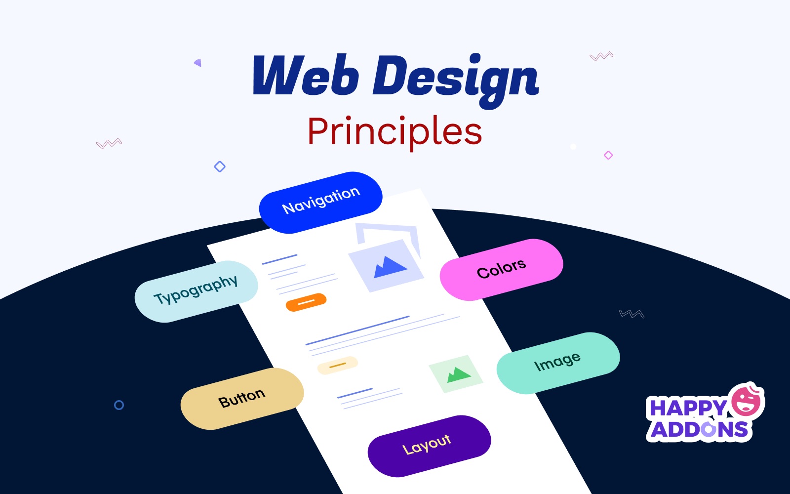 Illustration of core web design principles
